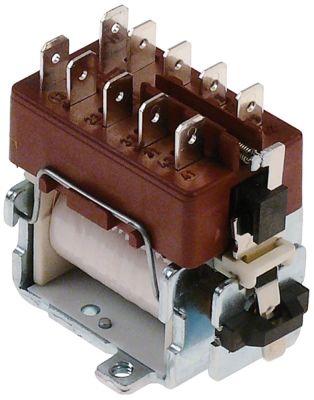 Mini Contactor AC1 16A Huvudkontakter 2NO/2NC -anslutning Flat Sticks 6.3 mm 230V