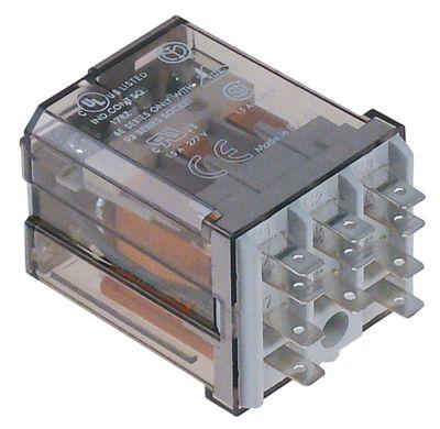 Effektrelä 230VAC 16A 3CO 250V Plug -anslutning Modular dimensioner 10mm anslutning 48mm