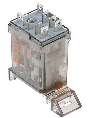 Effektrelä hittar 230VAC 12A 2CO-anslutning Flat Sticks 4,8 mm din-rail