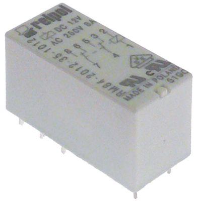 Printrelæ reipol 12VDC 2CO Anslutningsstift Moduldimensioner 5mm vid 250V 8A