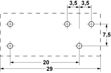 Printrelæ hittar 12VDC 1CO Anslutningsstift 95.83.3/95.63 Moduldimensioner 35mm