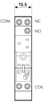 RELAY PITCH 250V Hittar 10A -spänning AC -tillverkare nr. 95.83.3