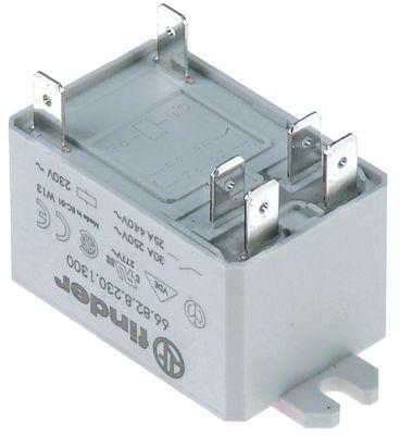 Effect Relay hittar 230VAC 30A 2NO -anslutning F6.3 LASKE FASTENING Producent nr. 66.82.8.230.03