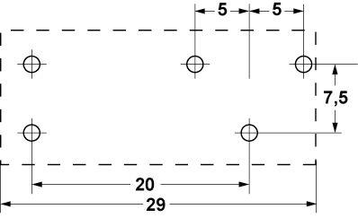 Printrelæ hittar 12VDC 1CO Anslutningsstift 95,65/95,75 Moduldimensioner 5mm
