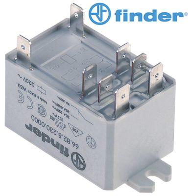 Effect Relay hittar 230VAC 30A 2CO -anslutning F6.3 LASKE Fixing Tillverkare nr. 66.82.8.230.00
