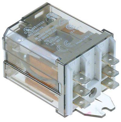 Effektrelä 230VAC 16A 2NO Anslutning Flat Sticks 6,3 mm flänsdimensioner 36x38x68mm