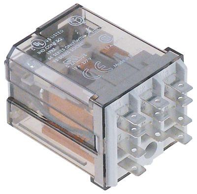 Effektrelä hittar 24VAC 16A 3CO -anslutning F4.8 250V Socketanslutningsmoduldimensioner 10mm