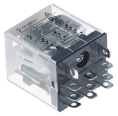 Effektrelä 230VAC 10A 3CO 250V Plug -anslutning Modular dimensioner 10mm anslutning 48mm