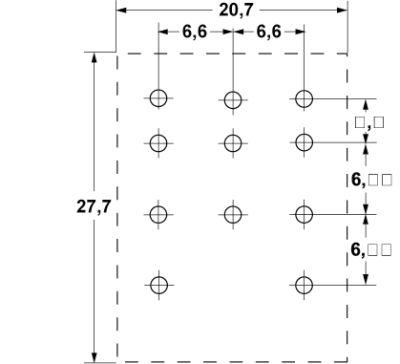 Printrelæ 24VAC 3CO -anslutningstift Modulära dimensioner 66mm vid 250V 10A