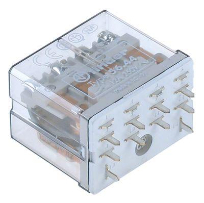 Printrelæ 24VAC 4NO Anslutning Lödanslutningsmoduldimensioner 10mm vid 250V 12A