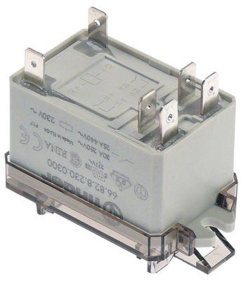 Reläer Hitta 230VAC 30A 2No Connection Flat Plug 6.3 mm DIN Rail