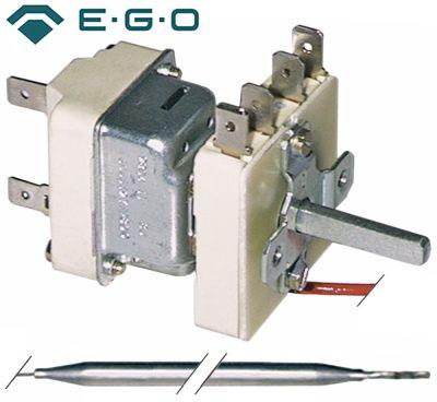 Thermostat T.Maks. 90 ° C 1-polet 1co 16a Känsla Ø 6mm Senses L 173mm Capillary Tube 980mm Packburkar