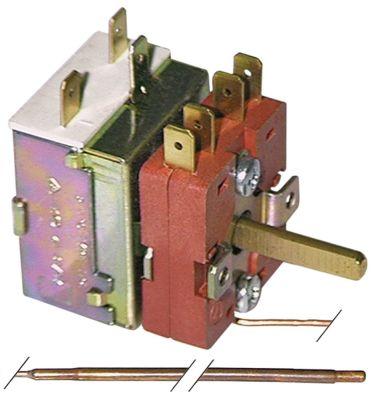 Thermostat T.Maks. 270 ° C 1-polet 1co 15a känns Ø 35mm sinnen l 195mm kapillärrör 1000mm