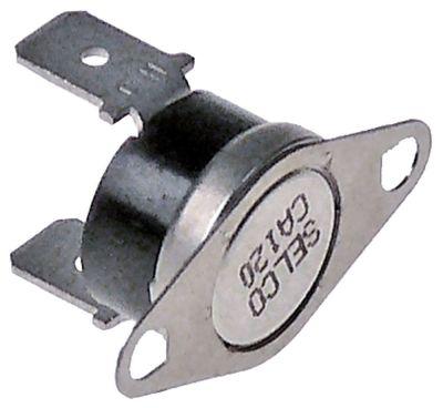 Kontakta Termostat -frånkopplingsstam. -° C 1NO 16A LA 23,5mm anslutning F6.3