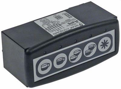 Tangentbordsenhet L 117mm B 45mm svart Knappar 5