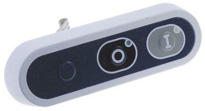Tangentbordsenhet L 130mm B 41mm vit Taster 2