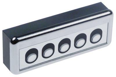 Tangentbordsenhet L 117mm B 45mm Chromed Taster 5