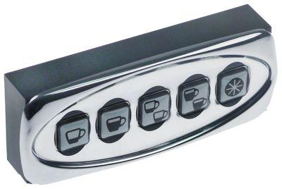 Tangentbordsenhet L 117mm B 45mm Chromed Taster 5 kaffemaskin för enhet Executive