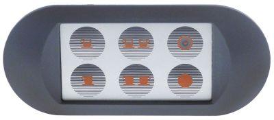 Tangentbordsenhet L 142mm B 62mm grå med LED med bussningstangenter 5 passar Arianna, Compac