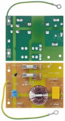 Netfilter 250V 50/60Hz Anslutning Flat Sticks 6,3 mm PreKboard Cable Längd 130mm H 20mm L 90mm B 70m