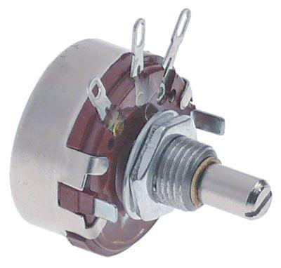 Potentiometer 10 kohm axel Ø 6mm axellängd 10mm tråd M10 2W Typ WTH118-1A Ø 275mm