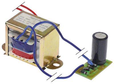 Transformator Primär 230VAC Secondary 24VDC 12VA Sekundär 5A -anslutningskabel med likriktare