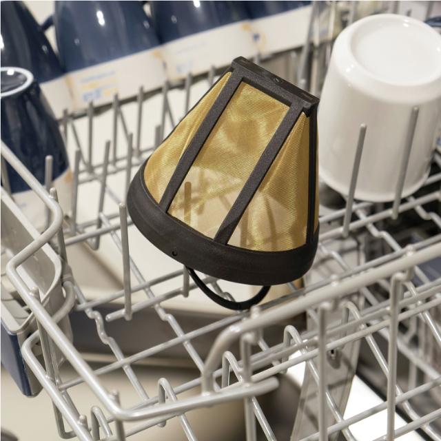 Återanvändbart kaffefilter storlek 4 - Guldfärg