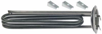 Värmare 2500W 230V L 225mm Rund flänsanslutning Flat Sticks 6.3 mm Pipe Ø 65mm VK 1 H 36mm