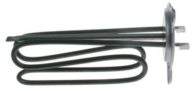 Värmare 2000W 230V L 180mm 3-håls flänsanslutning Flat Plug 6.3 mm Tube Ø 63mm VK 1