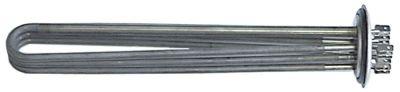 Värmare 3000W 230V L 260mm Rund flänsanslutning Flat Sticks 6.3 mm Pipe Ø 63mm VK 3 H 36mm