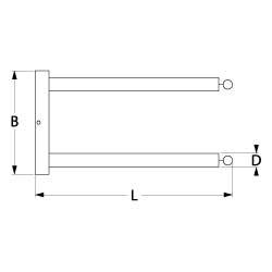 Infraröda strålar 400W 230V L 247mm kabellängd 100mm H 225mm B 625mm