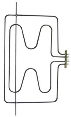 Värmare 2000/1050W 230V L 325mm Bakningsugn L1 40mm L2 285mm B1 237mm B2 60mm fyrkantig fläns