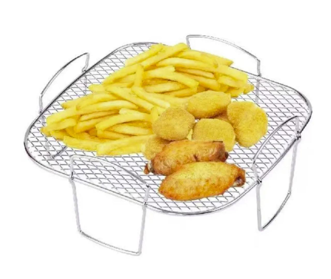 Högt galler till Airfryer, 20,5x20,5x9 cm