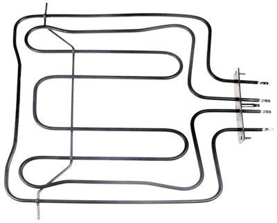 Värmare 2700W 230V L 370mm Bakningsugn L1 42mm L2 328mm B1 142mm B2 105mm Square Fläns