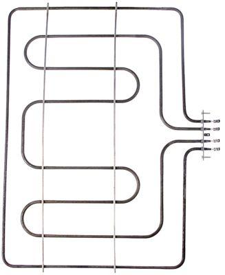Värmare 1750W 240V L 387mm L1 31mm L2 357mm B1 230mm B2 63mm Square Flang
