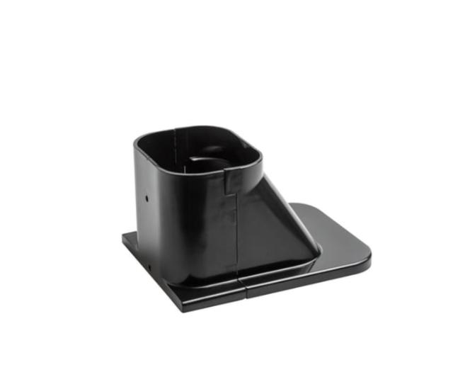 Vägggenomföring till PREMIUM 77 x 64 mm svart