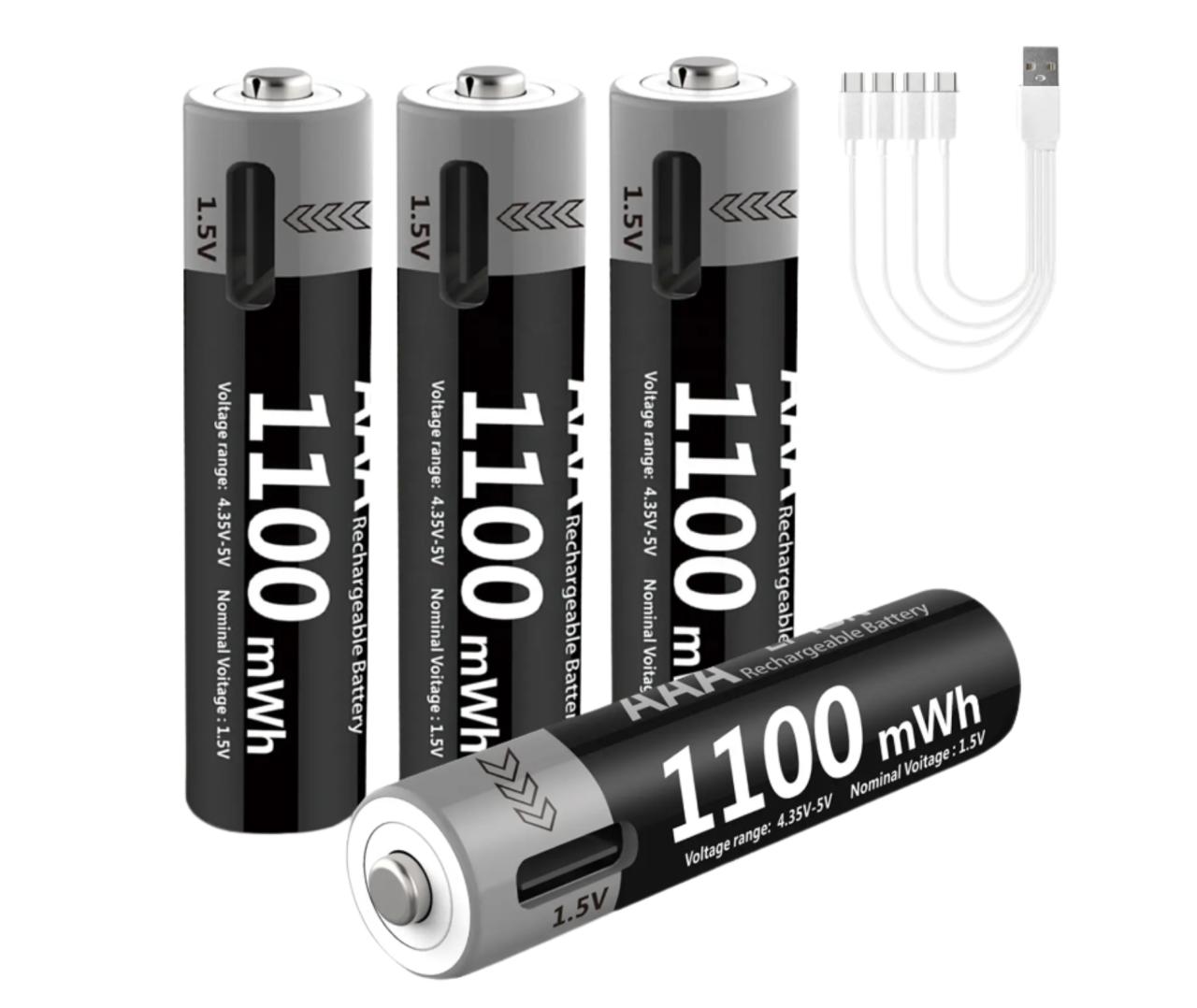 Uppladdningsbara AAA-batterier 1,5V 700mAh 4st