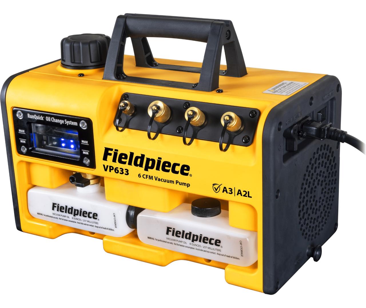 Fieldpiece Atex godkendt RunQuick 6CFM Vakumpumpe