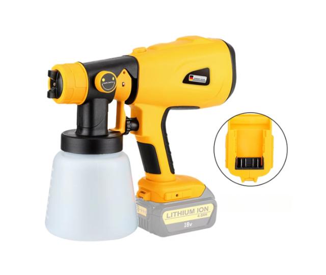 Färgspruta Sprutpistol för Dewalt 18V batteri