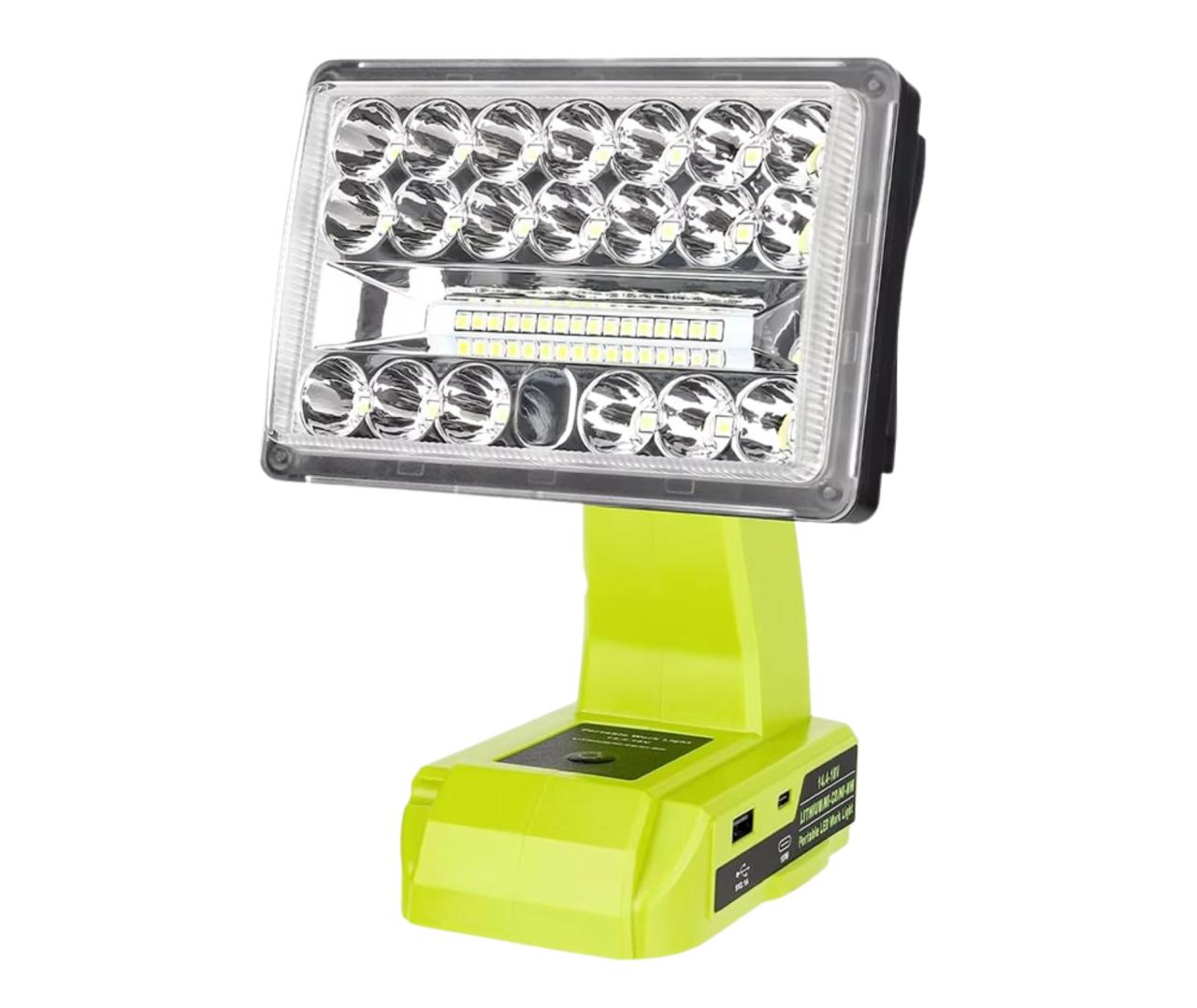 LED arbetslampa för Ryobi ONE+ 14,4V och 18V batteri