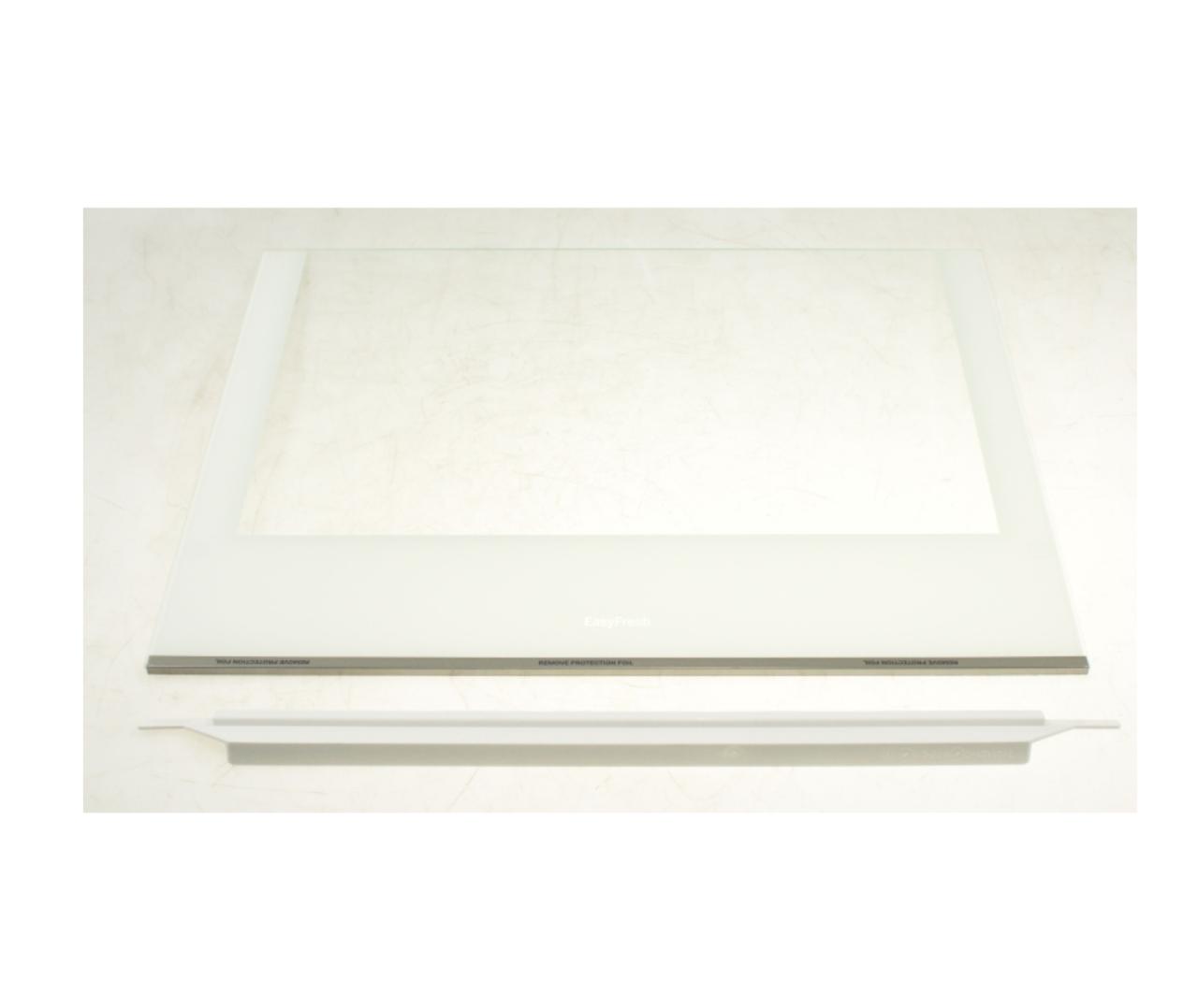 Glashylla ovanför grönsakslådan till Liebherr kylskåp