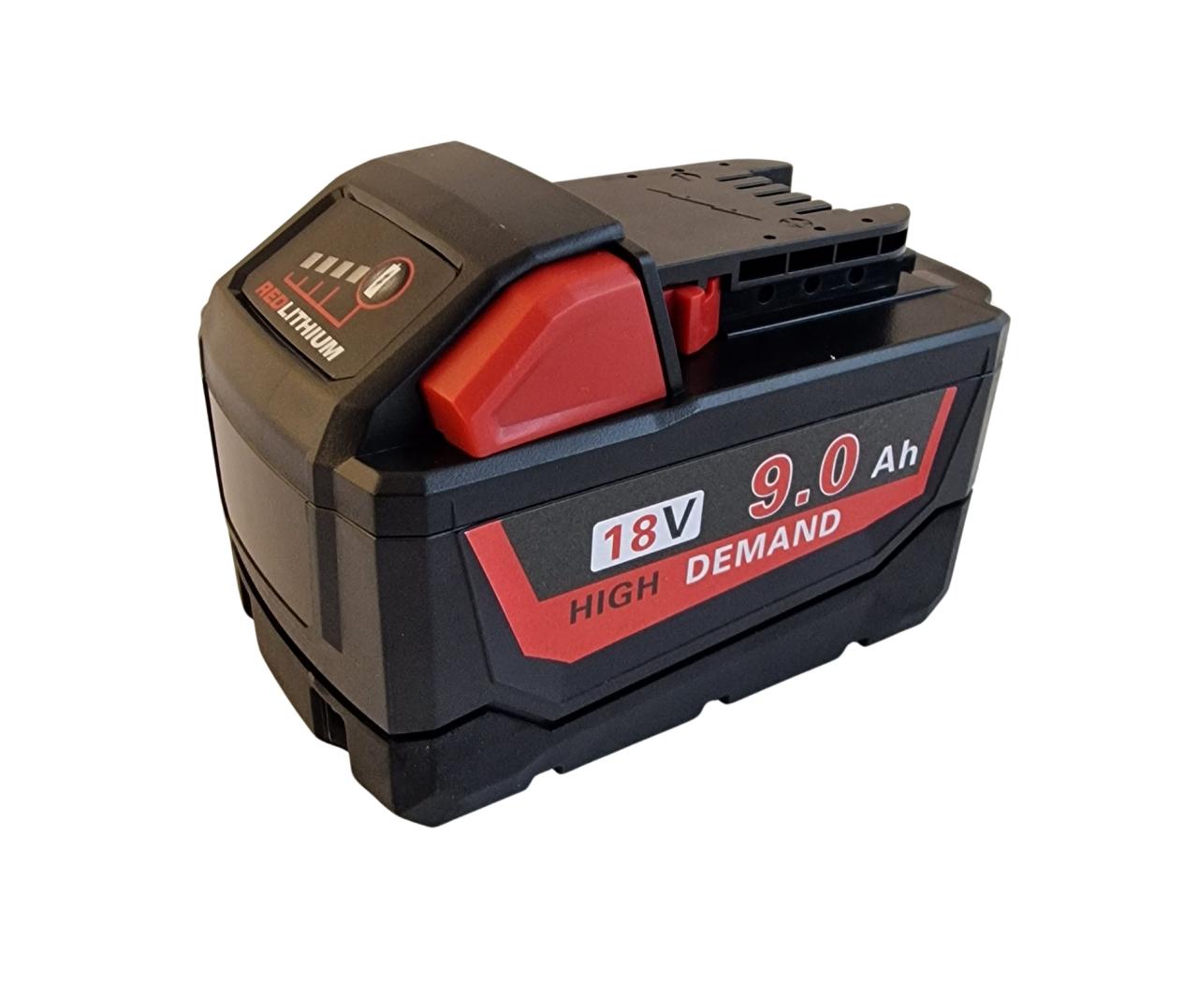 Kompatibelt batteri 9.0Ah 18V för Milwaukee borrmaskin