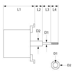FALATO MOTOR 230V 33KW Faser 1 L1 102mm L2 30mmmm Mmmmmmmmmmmmmmmmment Connection Kodad Fast D1 Ø 12mm D2 Ø Ø