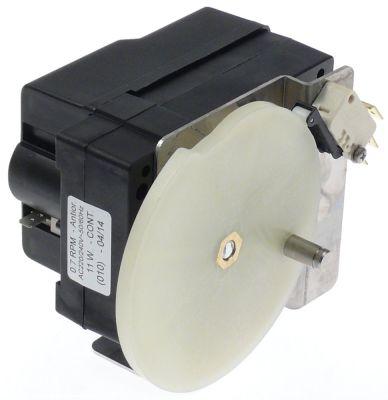 Drivmotor 220/240V 7o/min axel Ø 8mm 11W Type 10 H 88mm L 130mm B 118mm för ismaskinläpp