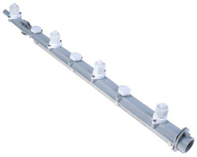 Tvättarm L 630mm EP nedtill Munstycken 4