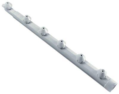 Tvättarm L 540mm EP nedtill Munstycken 6