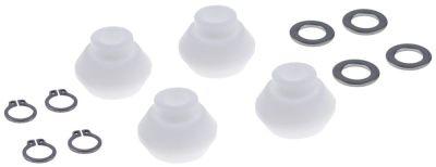 Rulle ø 29mm Hål ø 10mm set för huvmekanik