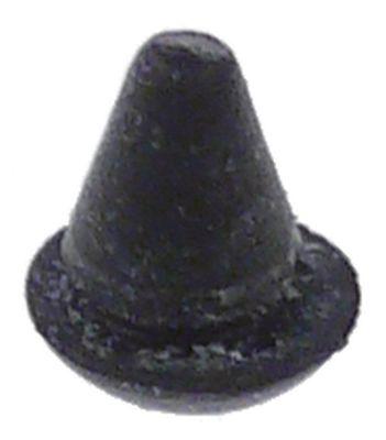 Gummibuffert svart YD ø 9mm