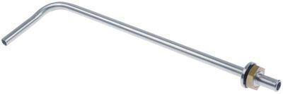 Sköljrör ø 12mm L 375mm EP upptill