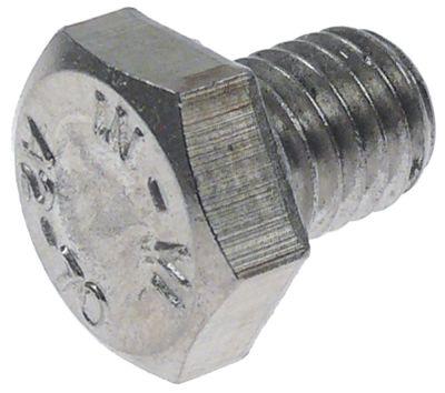 Hexagon skruv DIN 933 / ISO 4017 Tråd M8 CNS SW 13 Tråd L 10mm VPE 1 st.